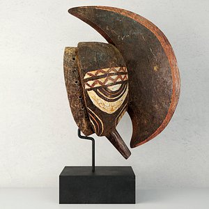 3D bobo mohawk mask headcrest