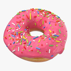 donuts pink - 3D model
