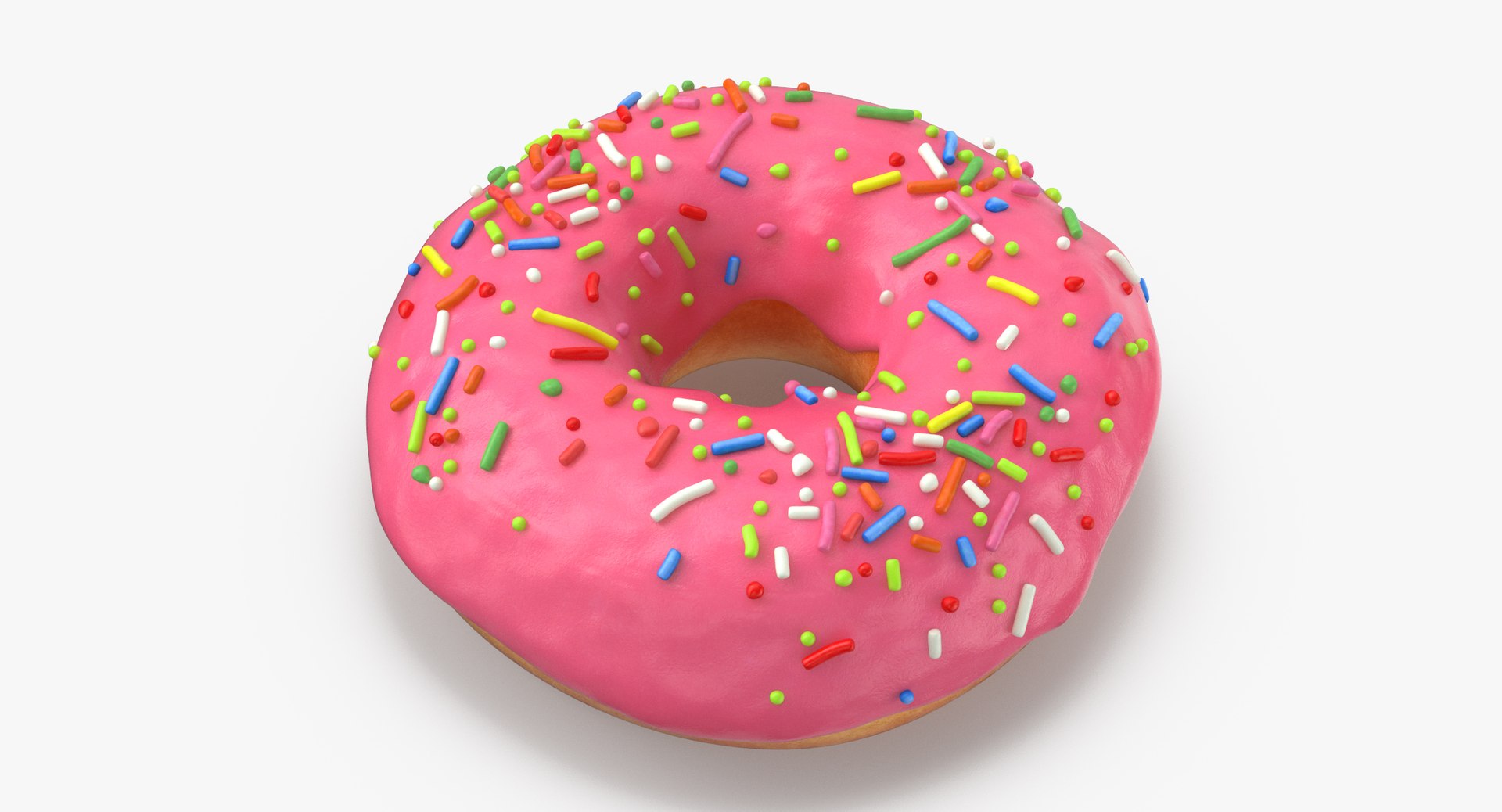 Donuts pink 3D model TurboSquid 1180306