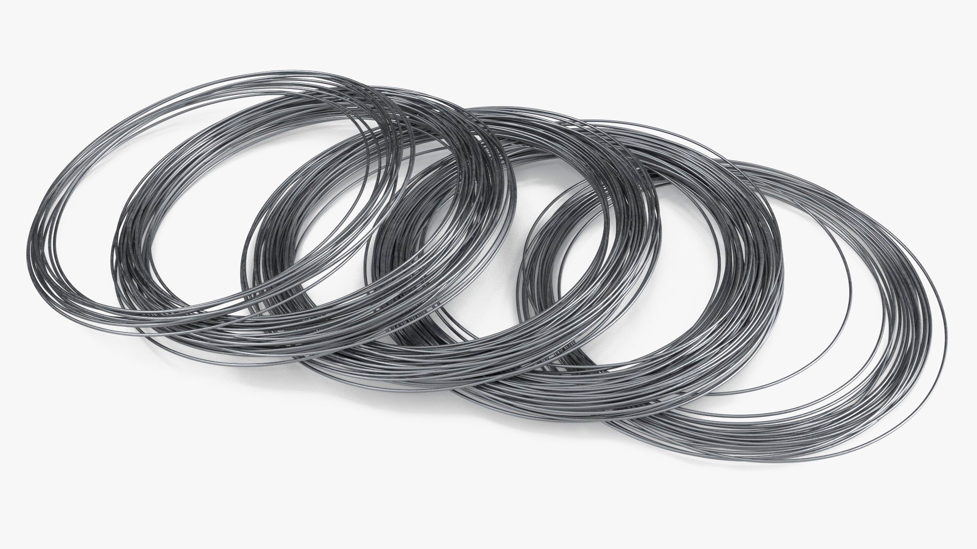 Twisted Stainless Steel Wire 3D model preview