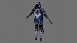 3D Fantastic Armor Set Low-poly 3D model