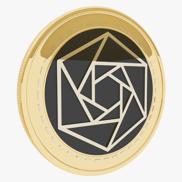 3D Constellation Cryptocurrency Gold Coin