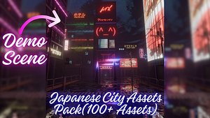 Japanese City Asset Pack 300 Assets 3D model