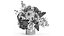Small Bouquet In Vase Hydrangea Chrysanthem Lilac 579