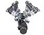 Cylindres de moteur animé V12 Vilebrequin