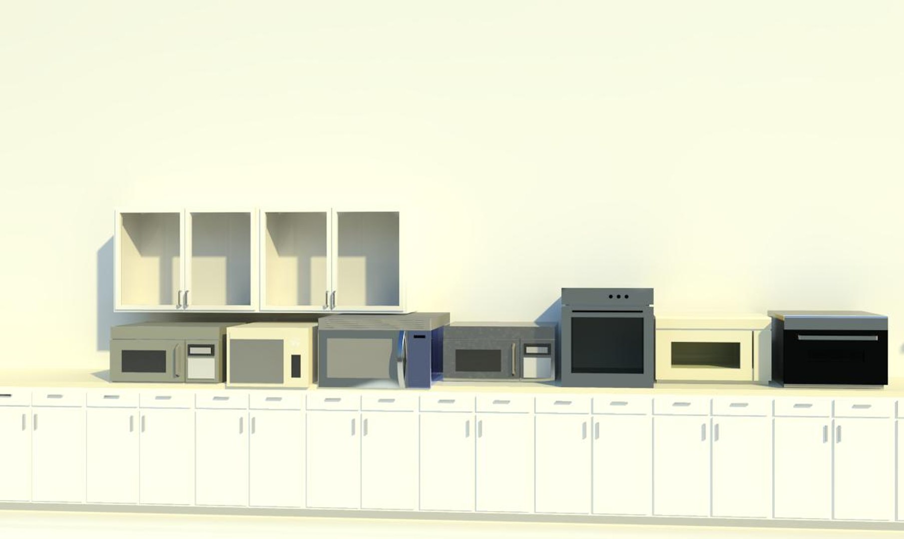 Revit Kitchen Appliances Family 3d Model