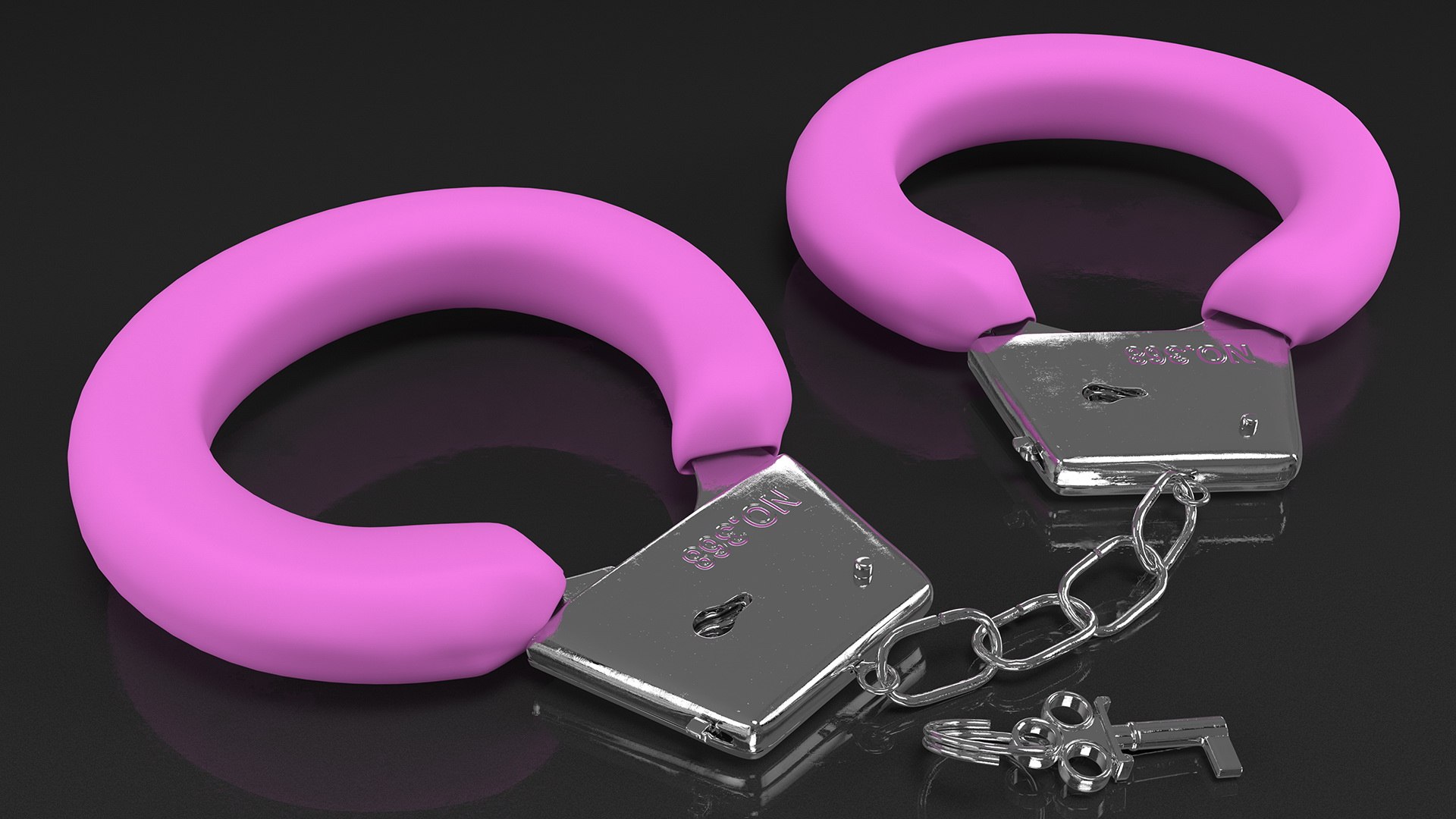 3D Pink Handcuffs Hand Cuffs Model - TurboSquid 1702752