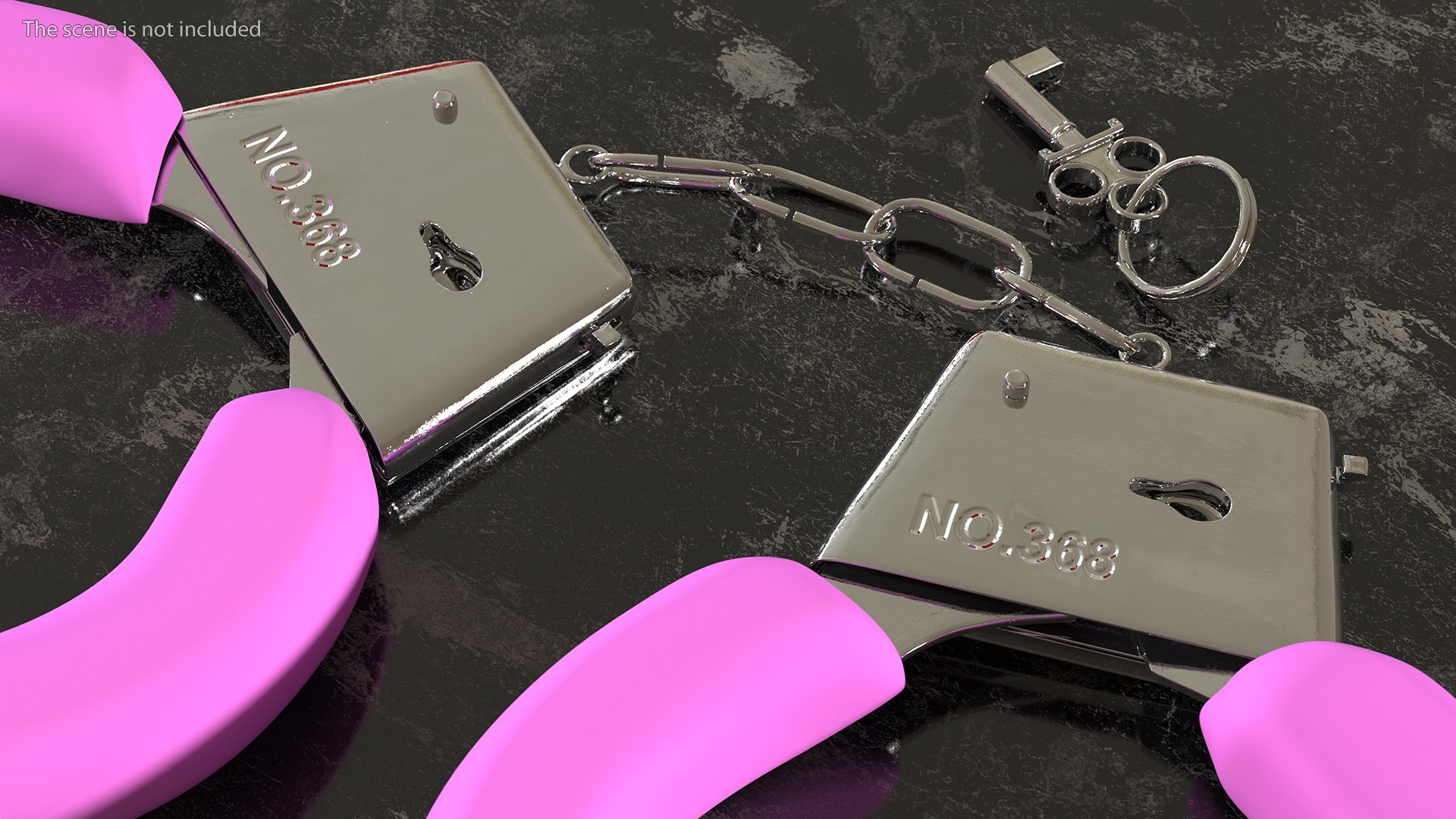 3D Pink Handcuffs Hand Cuffs Model - TurboSquid 1702752