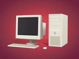 Desktop Computer - PC -- Monitor Screen Keyboard Mouse
