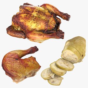 Roasted Chicken Collection 3 3D model