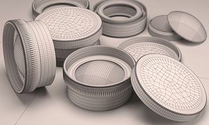 3d model of macro lens 58 mm