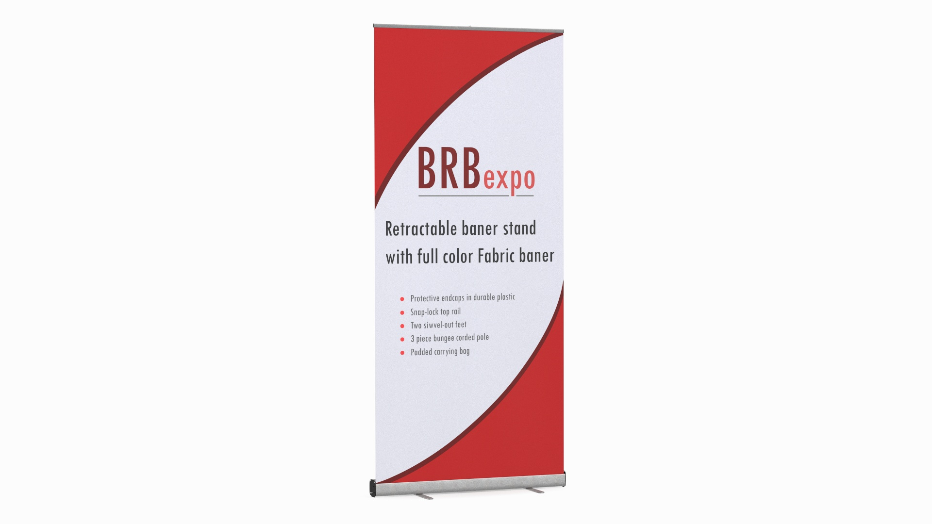 Retractable Banner Stand With Fabric Banner 3D Model - TurboSquid 2237044