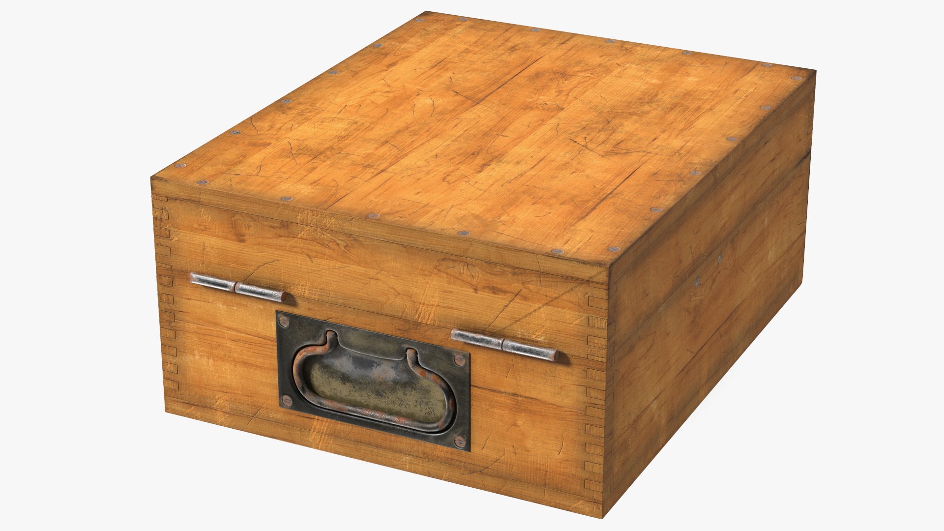 Old Wooden Case 3D model preview