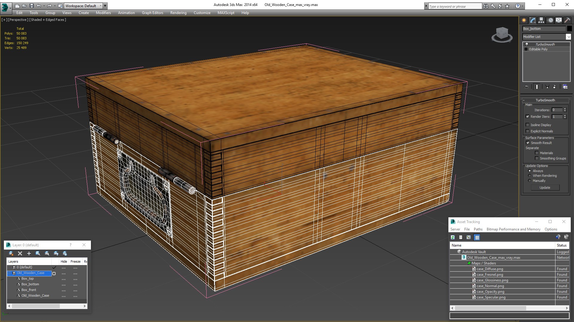 3D Old Wooden Case Model - TurboSquid 1851848