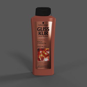 shampoo Schwarzkopf Gliss Kur Magic Strength 400ml 3D
