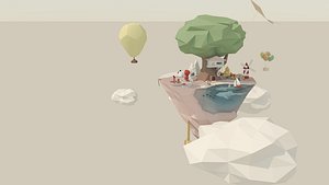Suspended island