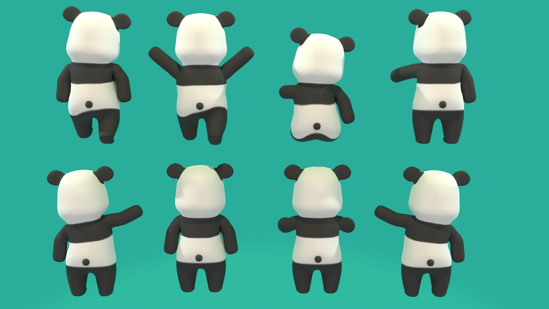 3D Panda Model - TurboSquid 1888592