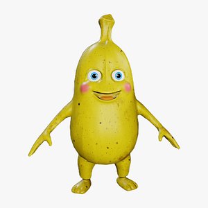 3D Cute banana