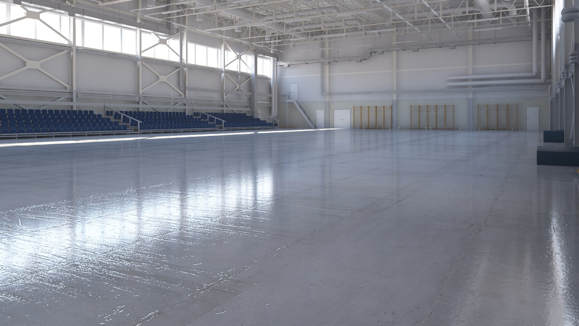 Indoor Base Arena 1 3D model - TurboSquid 2015541
