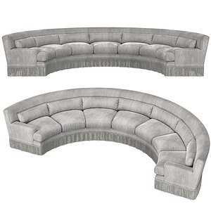baker furniture yves U sofa model