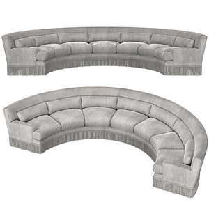 baker furniture yves U sofa