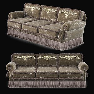 3D zanaboni sofa model