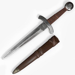 Medieval Dagger 3D model