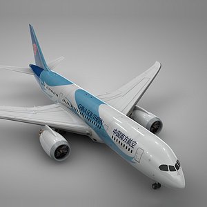 boeing 787 dreamliner china 3D model