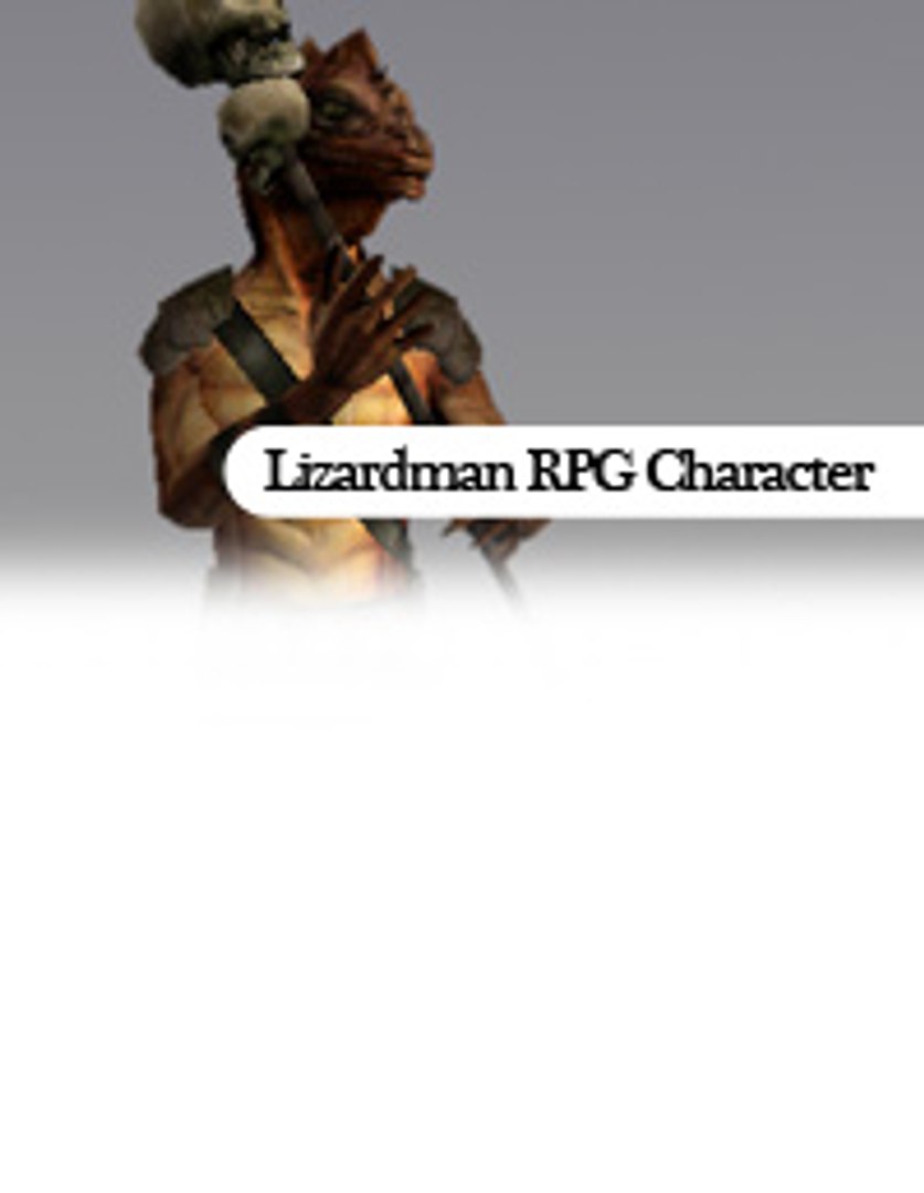 3s lizarman rpg character