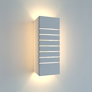 Paintable ceramic box sconce