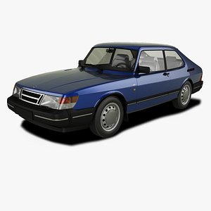 3D Saab 900 3-door model