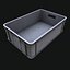 Gray Plastic Storage Industrial Container