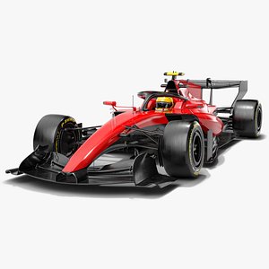 3D Red F1 Team 2026 Formula 1 Race Car model