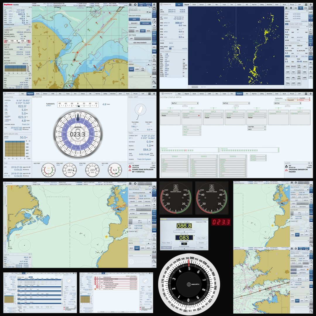 Ship Integrated Navigation System 3D https://p.turbosquid.com/ts-thumb/5r/qJE7eF/4E/bridge_console_v2_uwm/jpg/1714494879/1920x1080/fit_q87/4fa811be014cbd7da702ee6320557e815d6ada02/bridge_console_v2_uwm.jpg