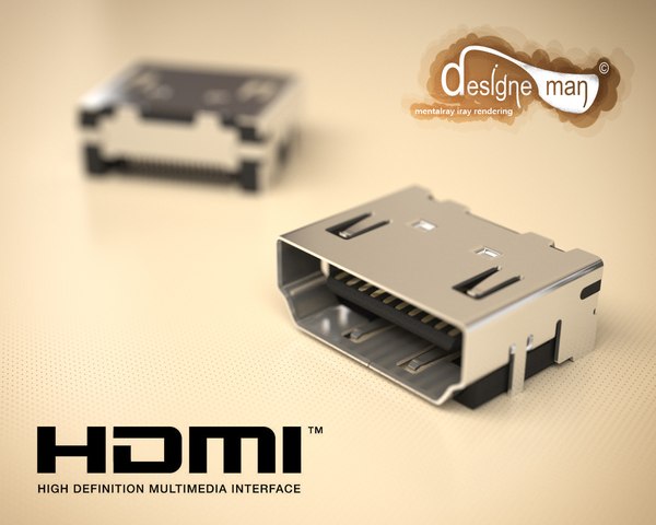hdmi connector type-a 3d max