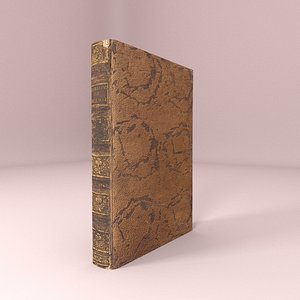 3D model old book