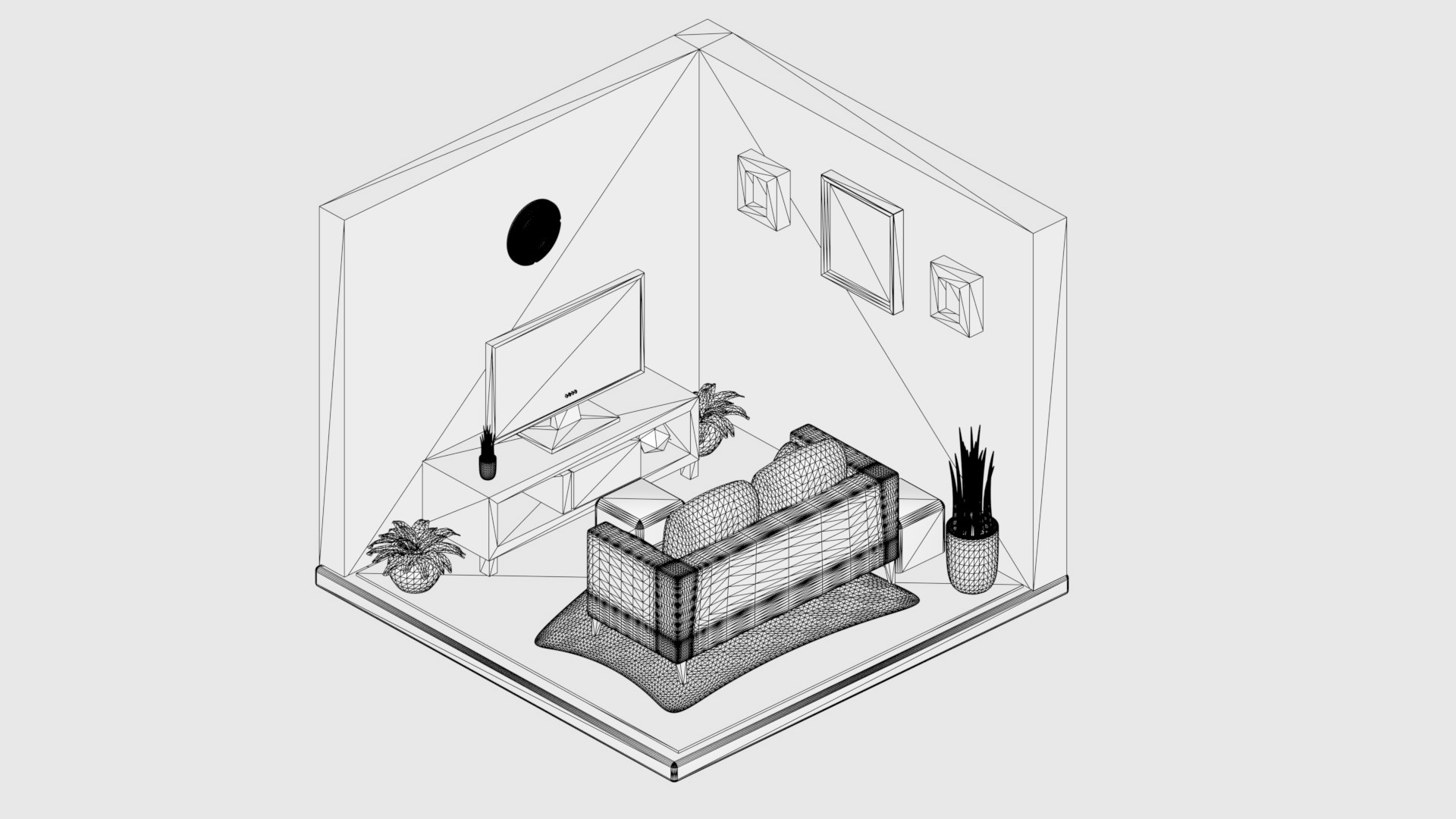 3D ISOMETRIC LIVING2 - TurboSquid 2311831