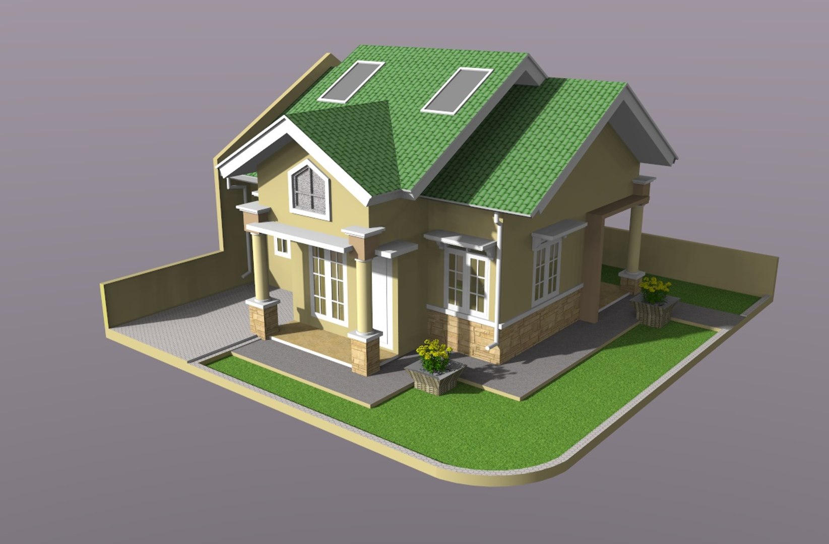 Solar house 3D - TurboSquid 1198627