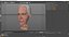 Cartoon Joe Biden Kopf manipuliert für Cinema 4D