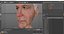 Cartoon Joe Biden Kopf manipuliert für Cinema 4D