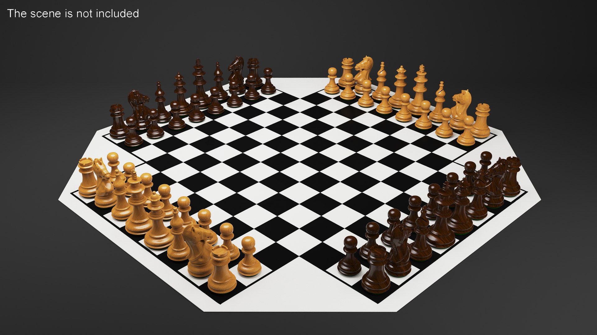 Chess Games 2 And 3 Players 3D Model $15 - .max .obj - Free3D