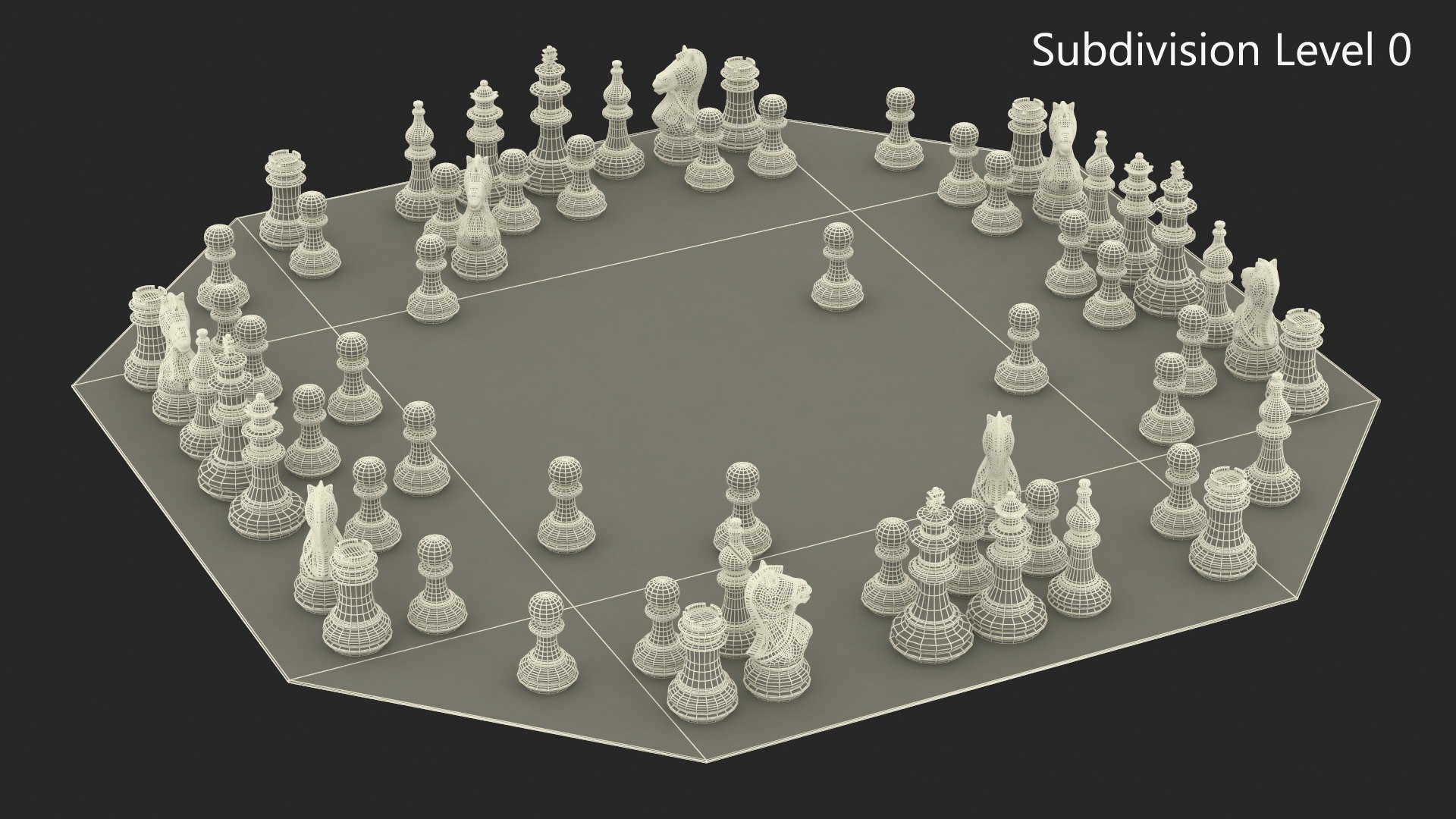 Titans of Chess for render export mockup various materials free 3D model