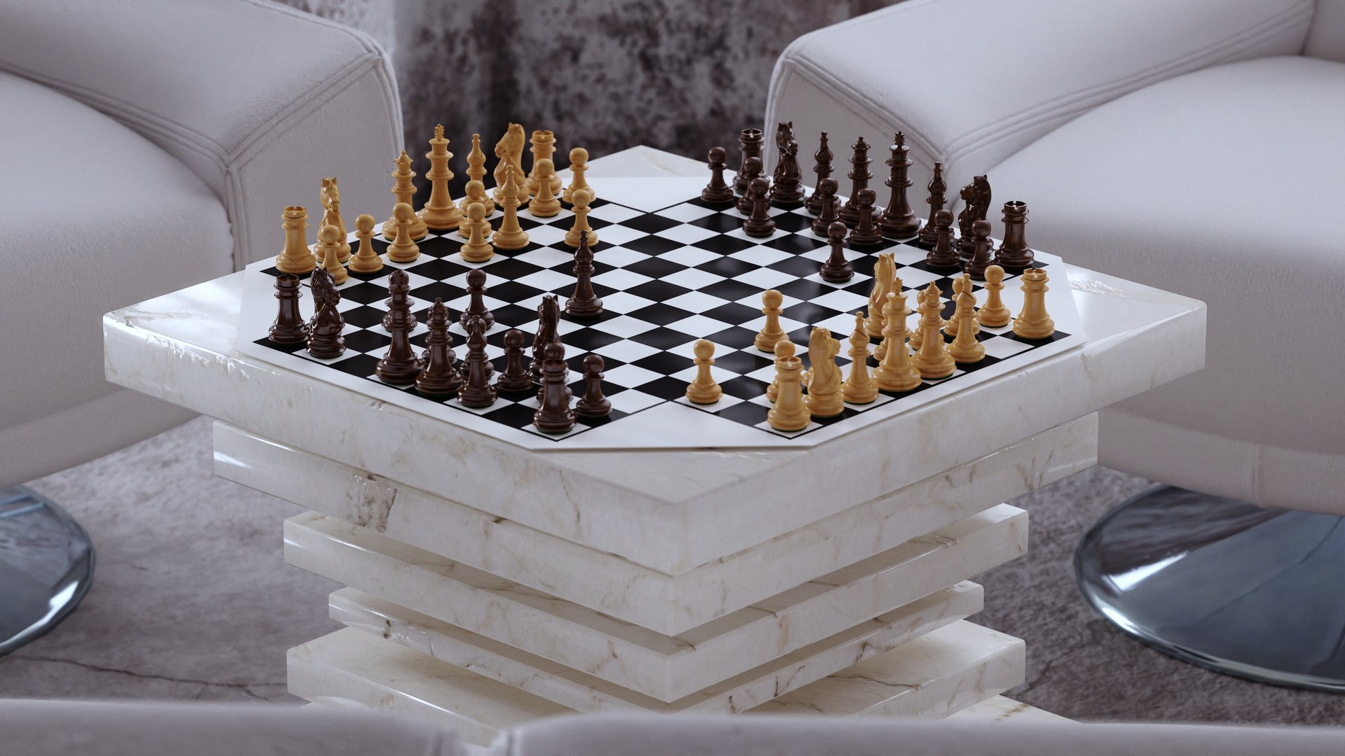 3D model Chess for 4 Players - TurboSquid 2003943