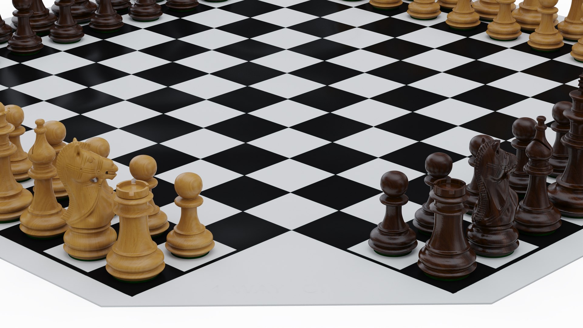 chess board game isolated 3d render 21013967 PNG