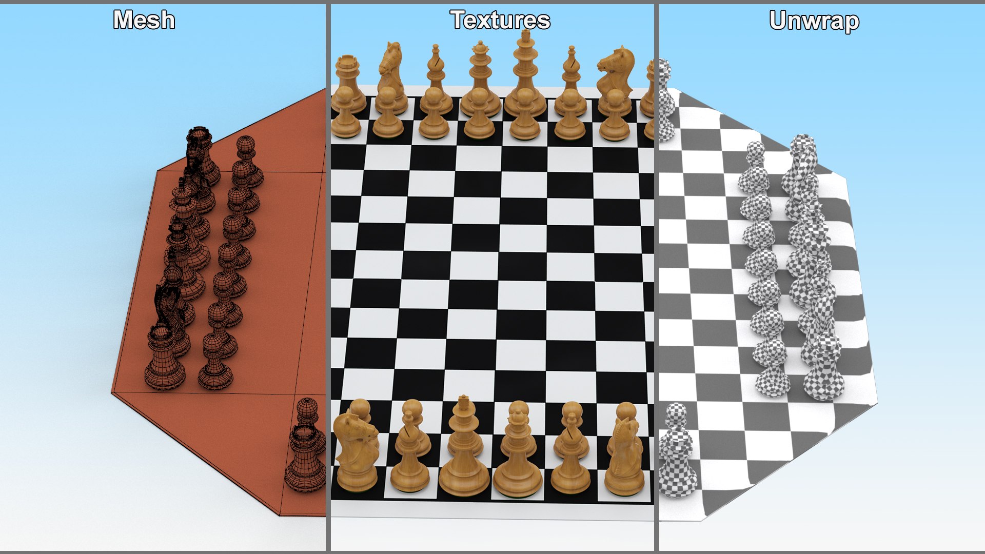 Four-player chess, 3D CAD Model Library