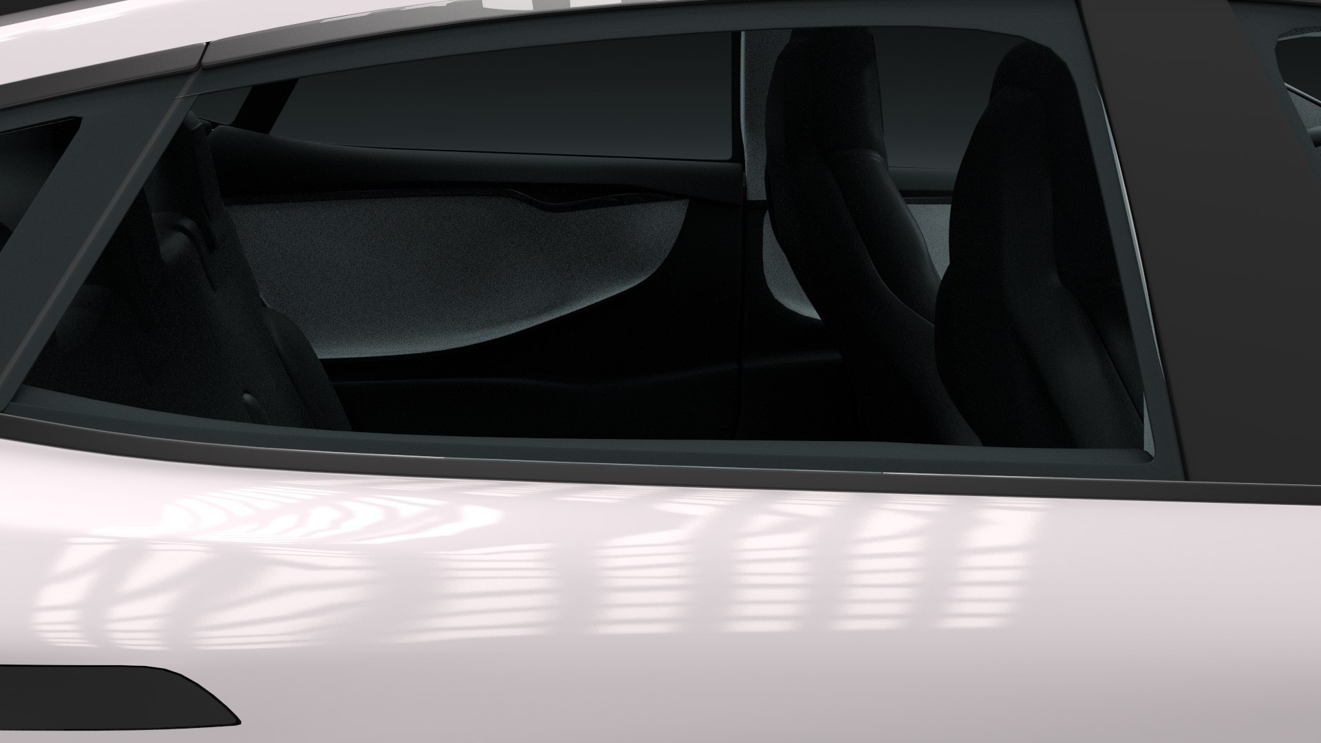 tesla s interior modeled 3d model