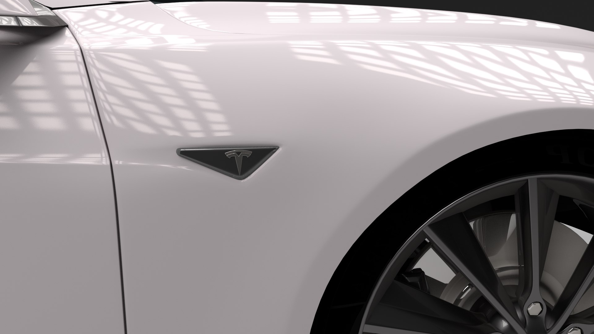 tesla s interior modeled 3d model