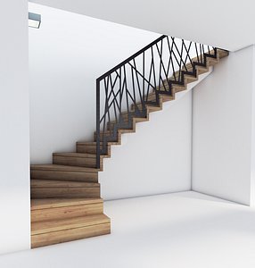 3D wooden zeta stairs