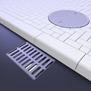 3D Herringbone Pavement Sidewalk 6
