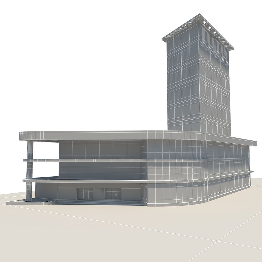 Commercial Building 3ds